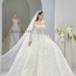 TVC700 Váy Cưới Làm Lễ, Đầm Cưới Làm Lễ, Cúp Ngực, Dài Tay