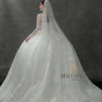 TVC756 Váy Cưới Làm Lễ, Váy Cưới Tiệc Cúp Ngực, Dài Tay, Kim Sa
