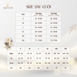 TVC819 Váy Cưới Làm Lễ, Váy Cưới Tiệc Cúp Ngực, Vải Phi Nhật, Ren, Váy Thiết Kế