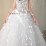 TVC820 Váy Cưới Làm Lễ, Đầm Cưới Thiết Kế, Cúp Ngực, Đính Đá