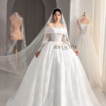 TVC828 Váy Cưới Làm Lễ, Đầm Cưới Đi Tiệc, Cúp Ngực, Tùng Bồng, Xếp Ly