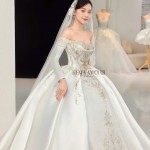 TVC838 Váy Cưới Làm Lễ, Đầm Cưới Đi Tiệc, Cúp Ngực