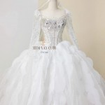 TVC840 Váy Cưới Làm Lễ, Đầm Cưới Đi Tiệc, Đính Đá, Cúp Ngực