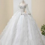 TVC840 Váy Cưới Làm Lễ, Đầm Cưới Đi Tiệc, Đính Đá, Cúp Ngực